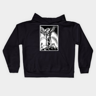 trumpet announce angel Kids Hoodie